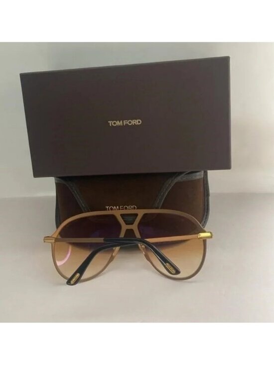 New Authentic TOM FORD Xavier FT1060/S 30F aviator sunglass gold main image 4